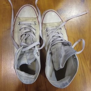 High top white Converse